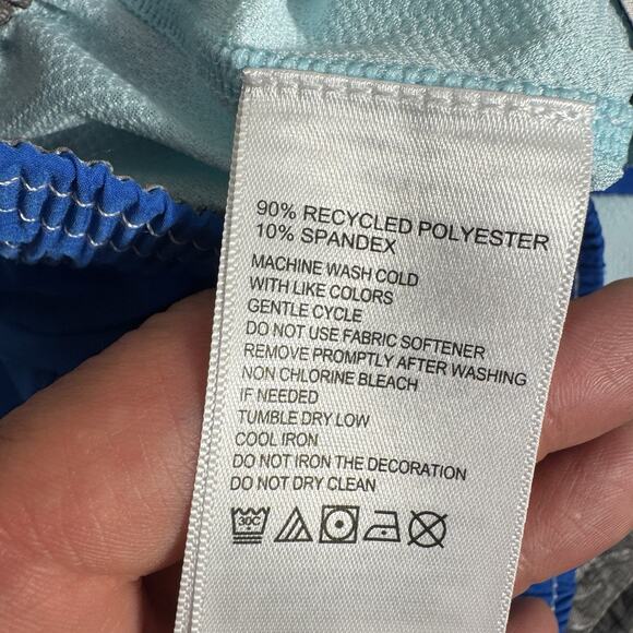 Tommy Bahama Men's Medium Large & XL Swim Trunks Solid Blue - Picture 9 of 12